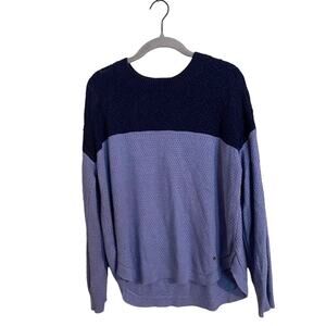 Fat Face Blue‎ Colorblock Sweater Size 10